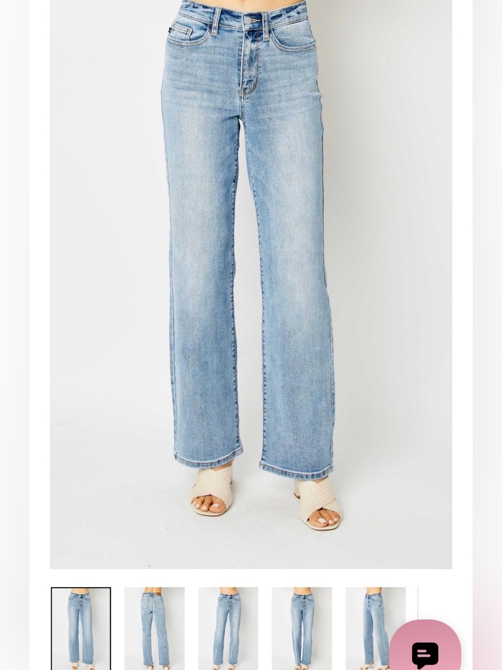 Judy Blue Light Wash High Rise Straigh Fit 13/31
